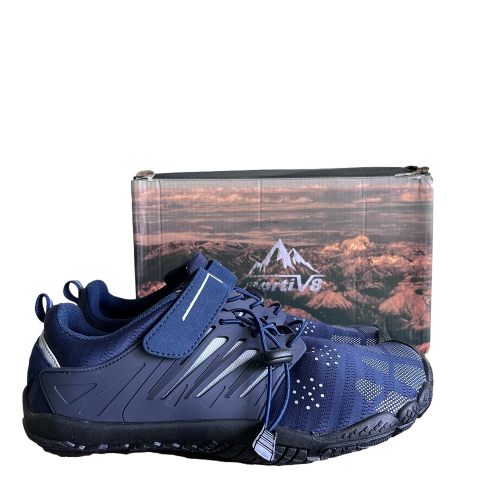 Nortiv 8 NEW Men's Barefoot Aqua Navy Water Shoe Size 8 #B1406